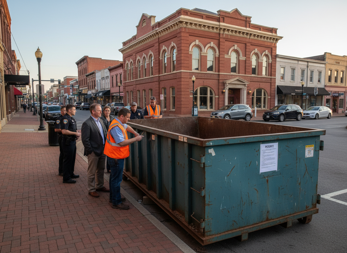 Big Dumpster Rental Permit Rules for Properties in Downtown Statesville
